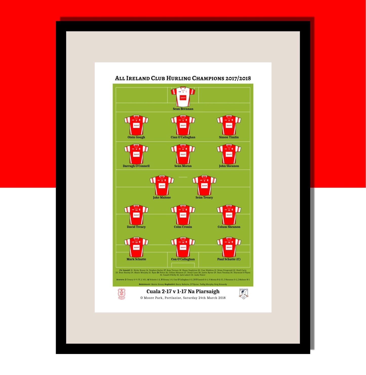 Cuala 2017/2018 All Ireland Club Hurling Champions
