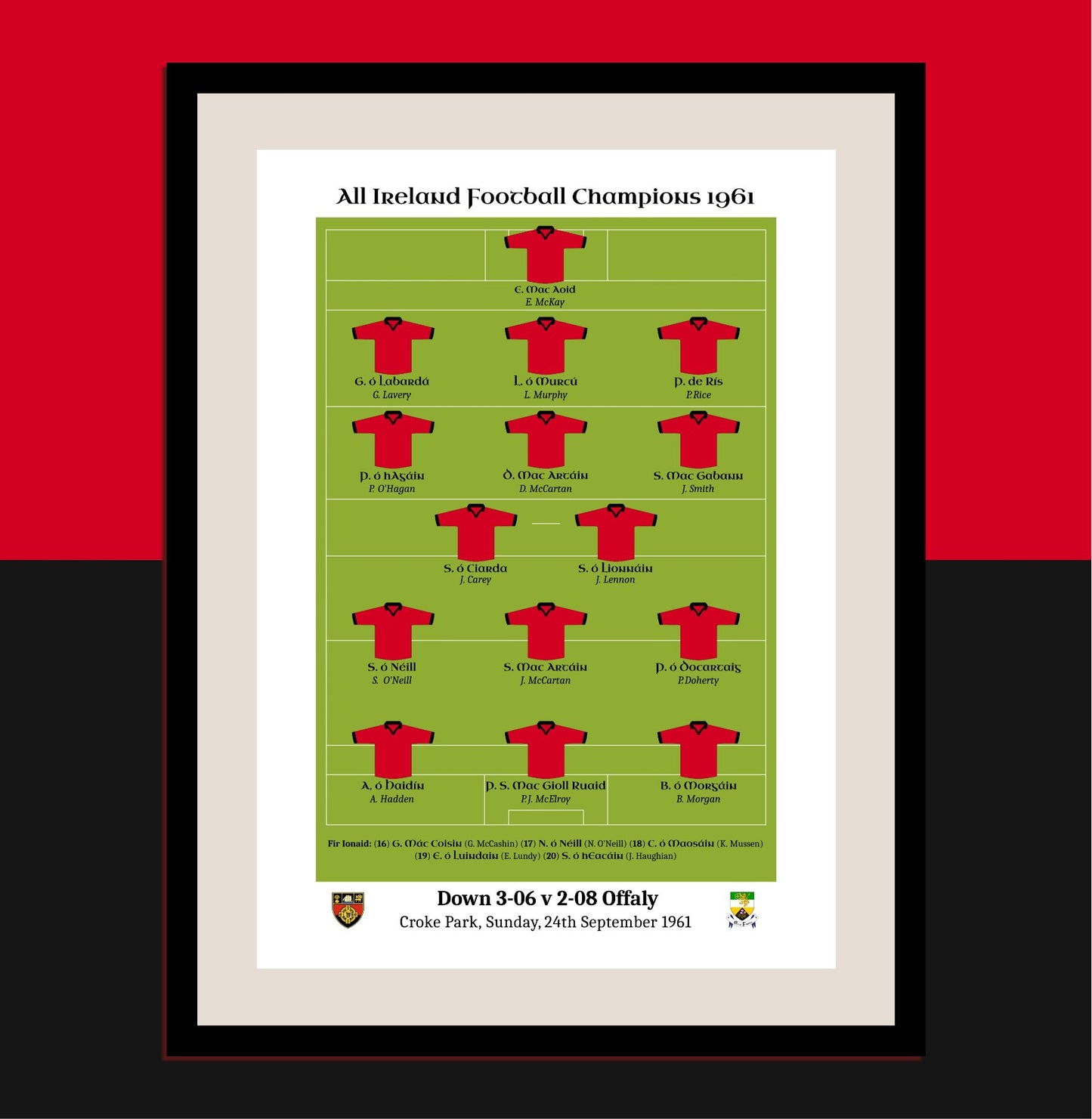 Down 1961 All Ireland Champions