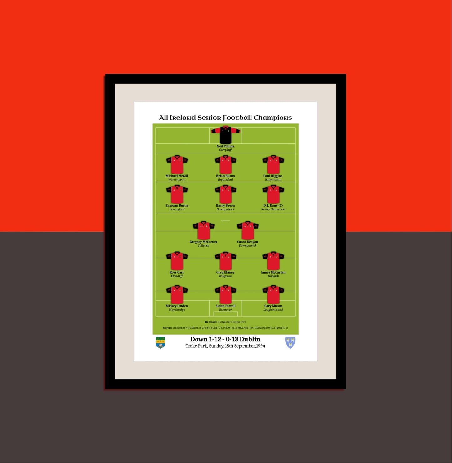 Down 1994 All Ireland Champions