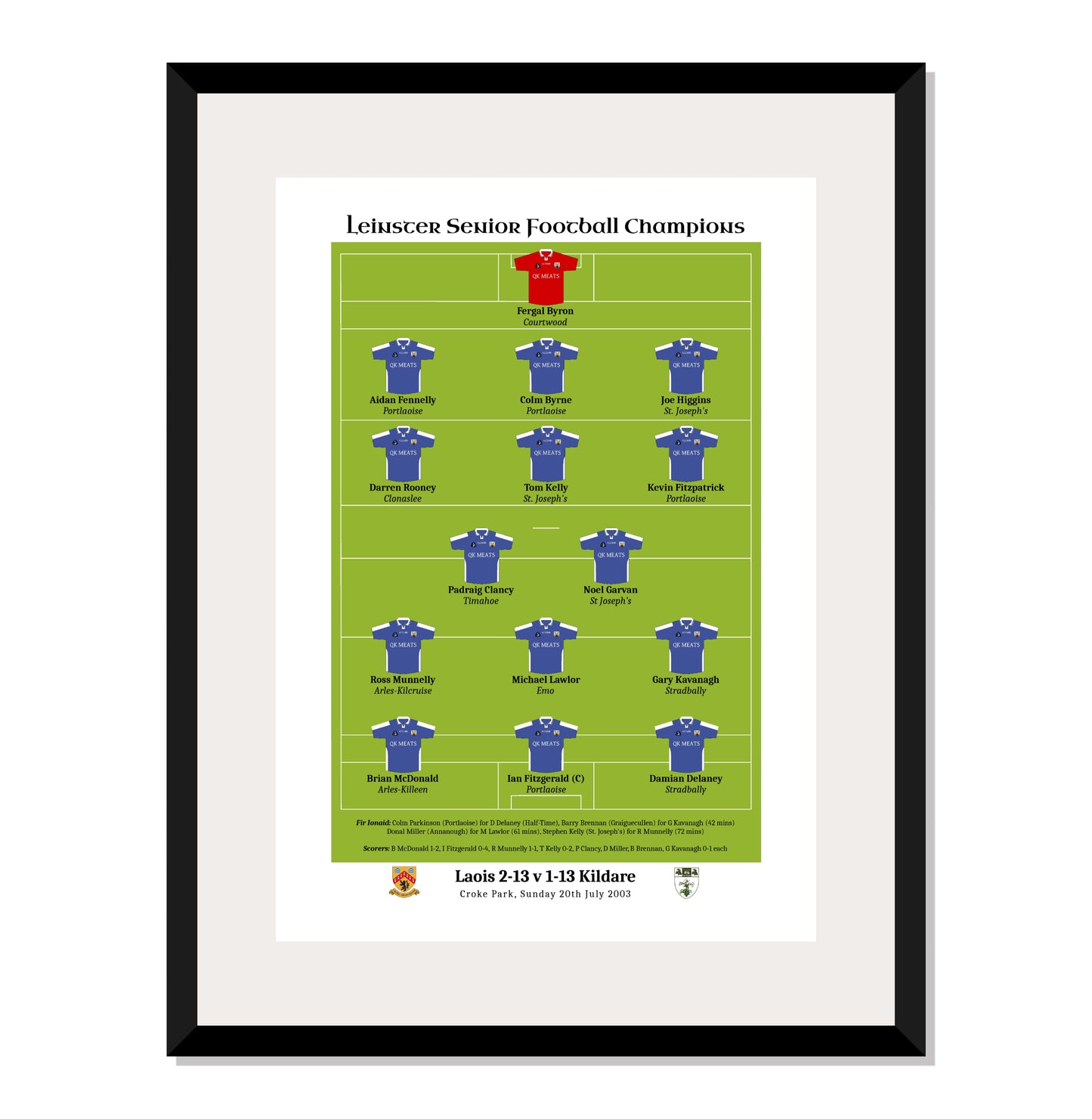 Laois 2003 Leinster Champions