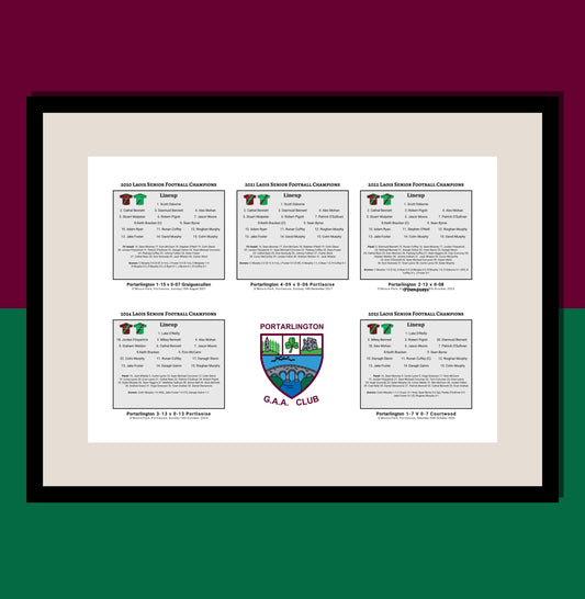 Portarlington - Laois Senior Champions 2020-2022, 2024-2025