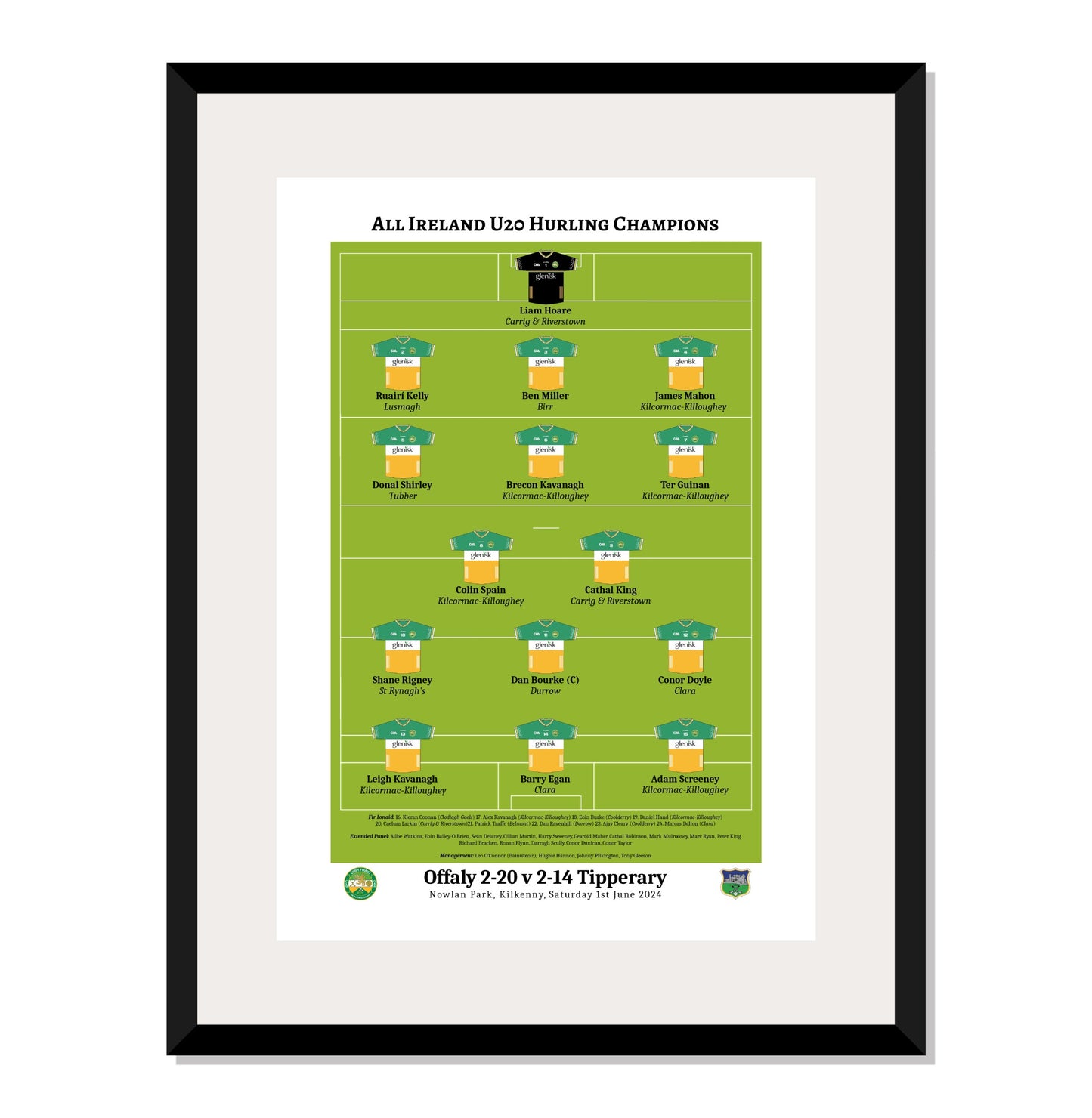 Offaly 2024 U20 All Ireland Champions