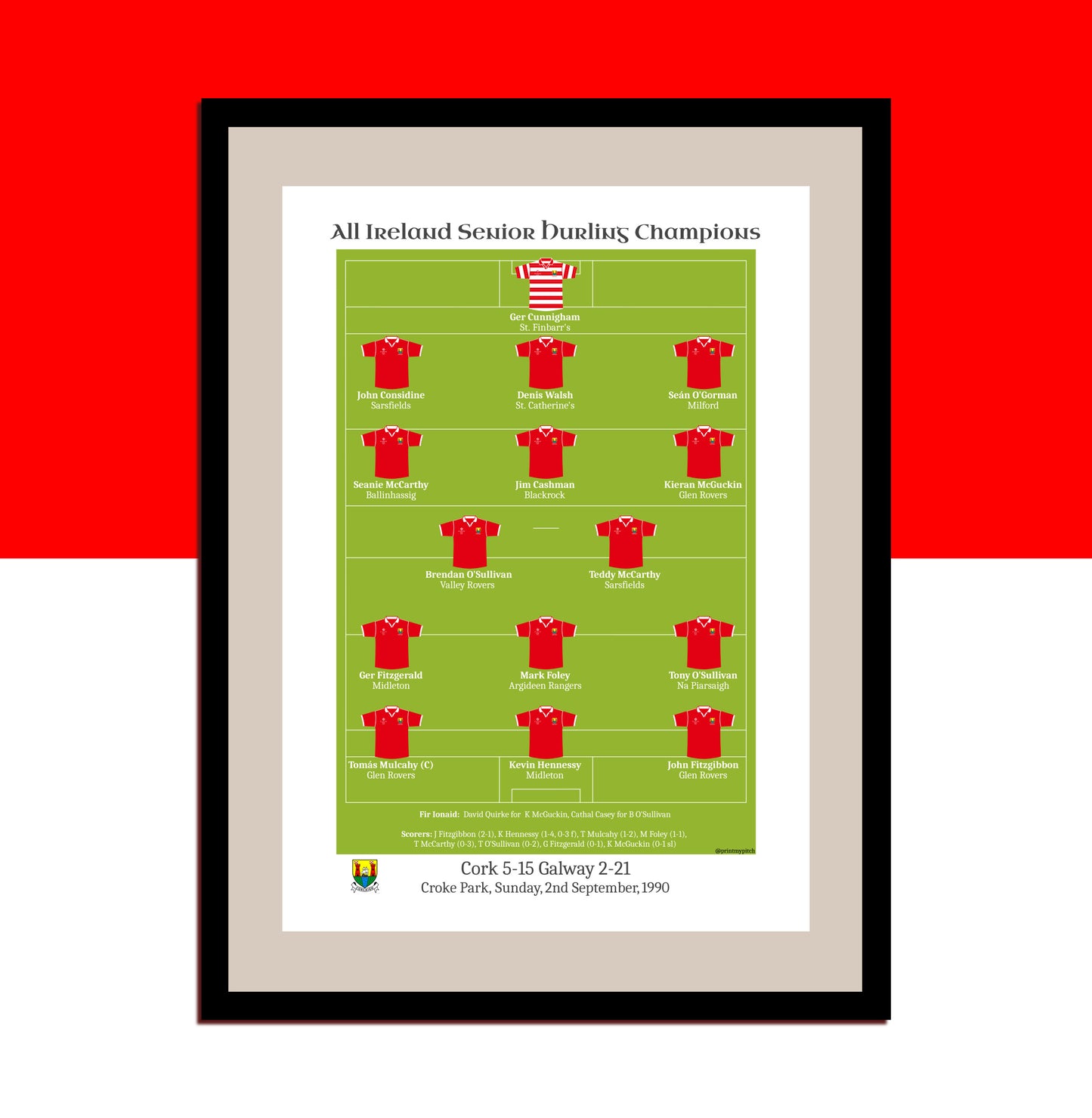 Cork 1990 Hurling All Ireland Champions