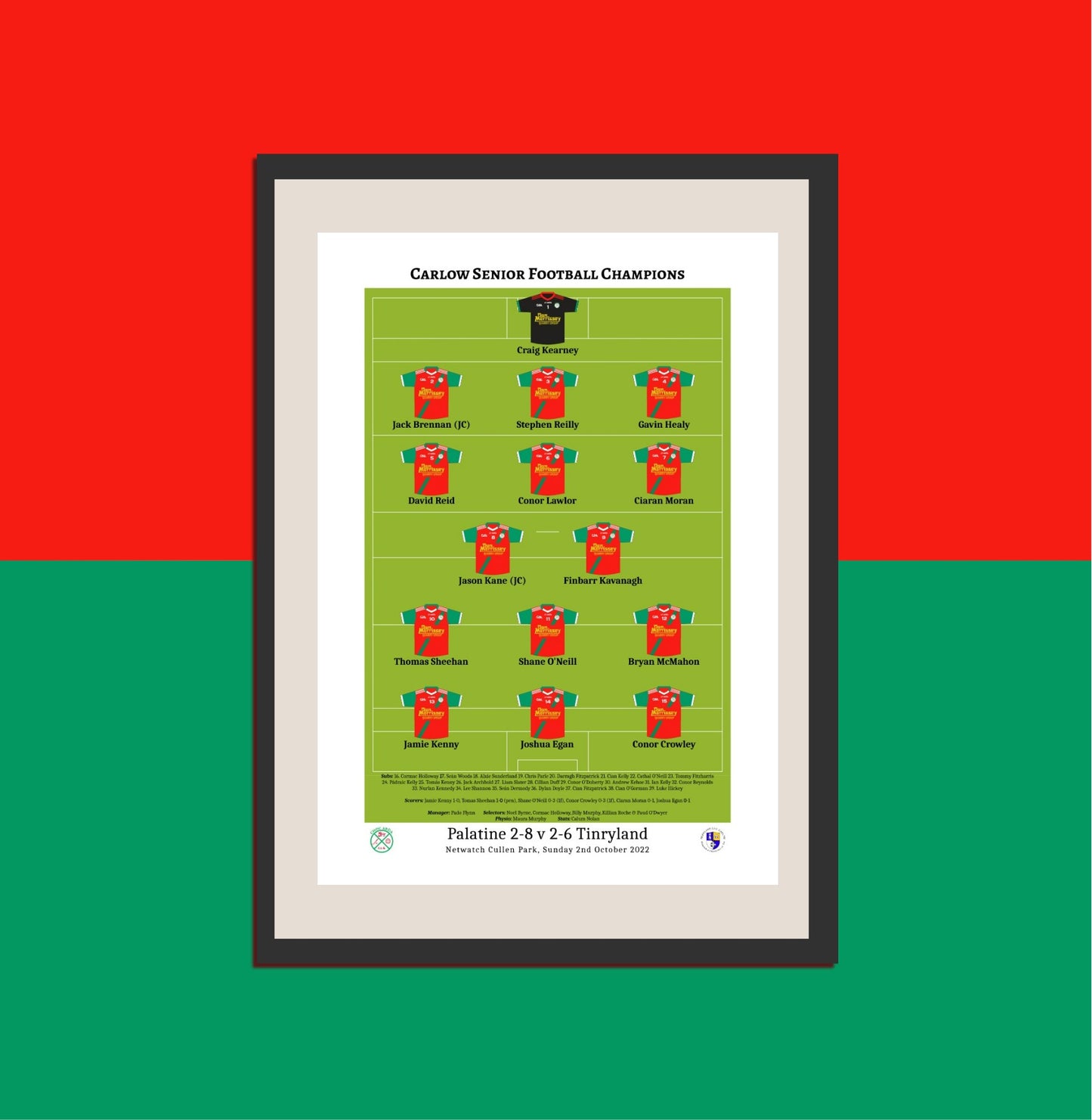 Palatine - Carlow Senior Champions 2022